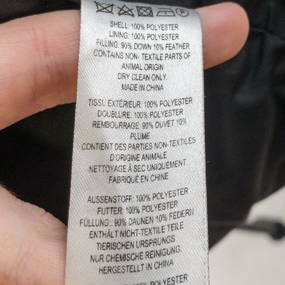 French Connection 6 Down Filled Puffer Coat Black - Picture 9 of 10